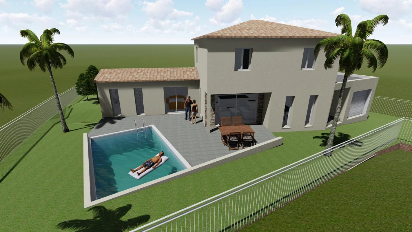 Maison 3D avec piscine - Garantie décennale